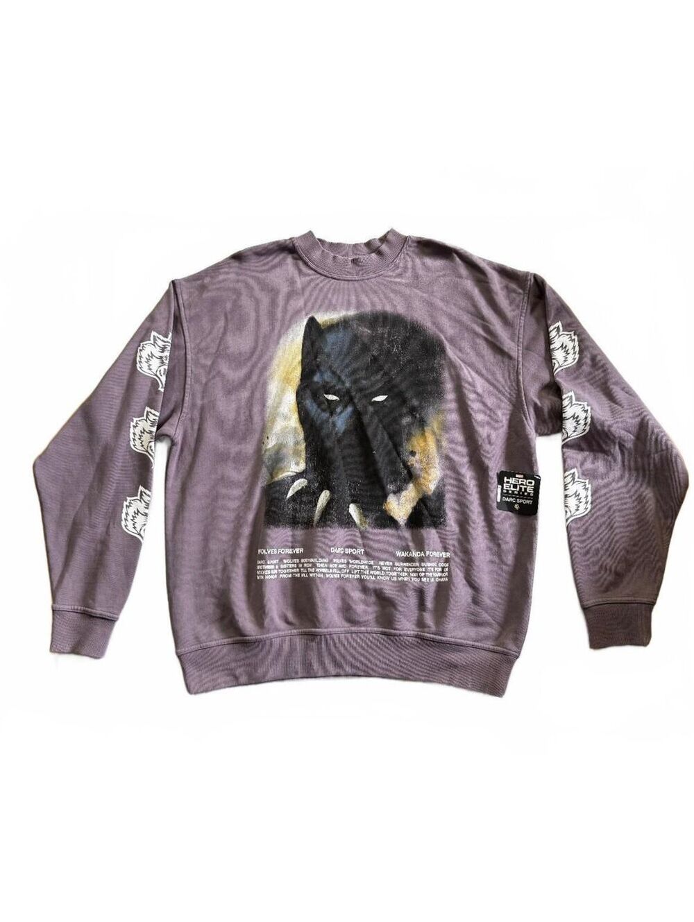 Darc Sport Black Panther Graphic Sweatshirt Medium